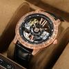Hollow Fully Automatic Mechanical Watch for Men High-end Handsome Luminous Waterproof Watch for Men