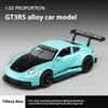 Модель легкосплавного автомобиля Porsche GT3 RS в масштабе 1/32 с инерционным механизмом в стиле ретро, игрушка мечты для любителей гонок, идеально подходит для детей и коллекционеров