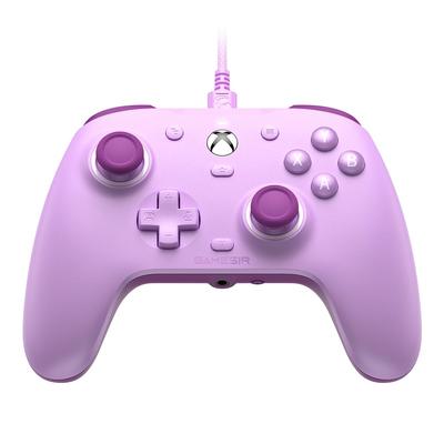Проводной контроллер GameSir G7 SE для Xbox One, Xbox Series X|S и ПК, джойстик с эффектом Холла и 3,5-мм аудиоразъемом (фиолетовый)