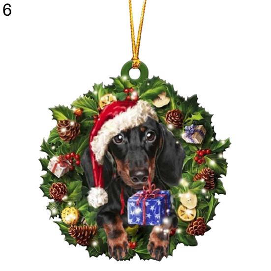 Рождественская подвеска Уникальное изысканное исполнение Собачьи украшения ADM