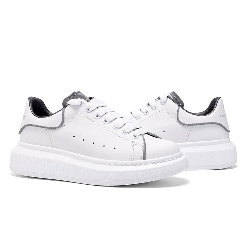 Маленькие белые туфли. Женская классическая розово-красная универсальная женская обувь. Кожаная повседневная обувь с внутренним утолщением.