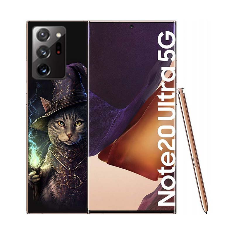 Halloween Magic Cat Phone Case for Samsung A55 A35 A25 A15 A07 A05S A16 A17 A26 A36 A37 A56 A57 Galaxy Note 20 10 A50S A71 A51 A