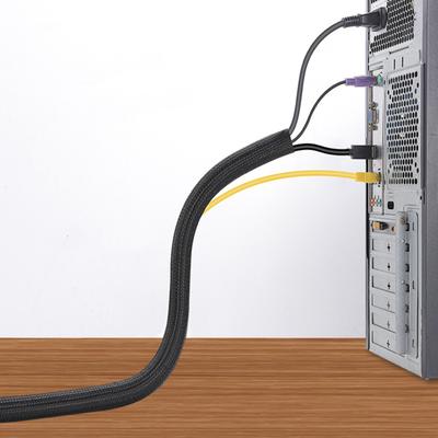 Yousheng 2M плетеный кабельный рукав расширяемый телевизионный компьютерный кабель питания управление самообматывающийся разделенный проводной жгут трубка защитная обертка шнура