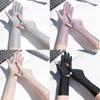 Elastic Slip Resistant Mid-long Anti UV Driving Gloves Sunscreen Gloves Etiquette Gloves