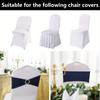 20pcs Elegant Chair Back Covers with High Elasticity Spandex - Washable & Reusable, Perfect for Weddings