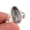 Natural Black Rutile Gemstone 925 Solid Sterling Silver Jewelry Ring Size 7 Q5W13
