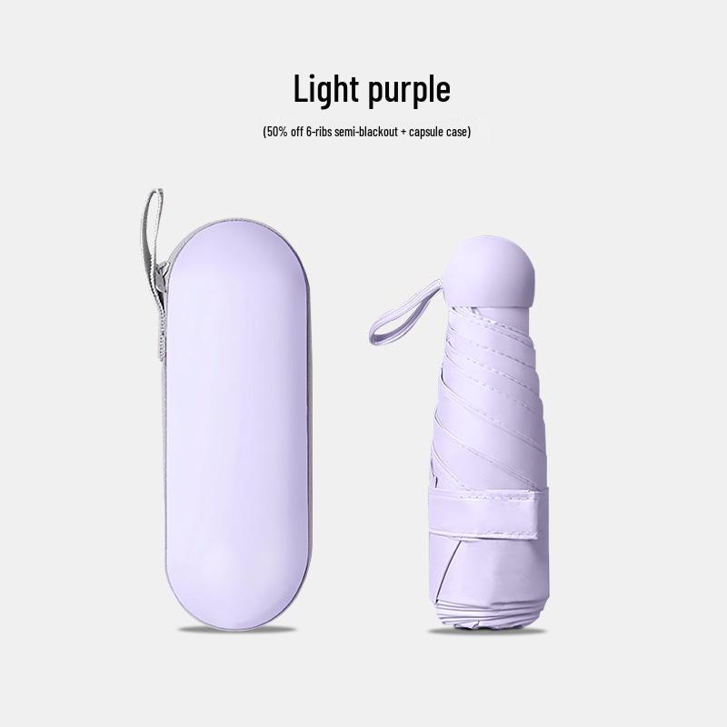 Компактный складной зонт с защитой от УФ-лучей и черной подкладкой