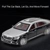 1:24 Игрушечные миниатюрные модели автомобилей Gls600 Сплав Литье под давлением Звук Свет 6 дверей открываются Оттянуть Напоминание Модели транспортных средств Для мальчиков Подарки