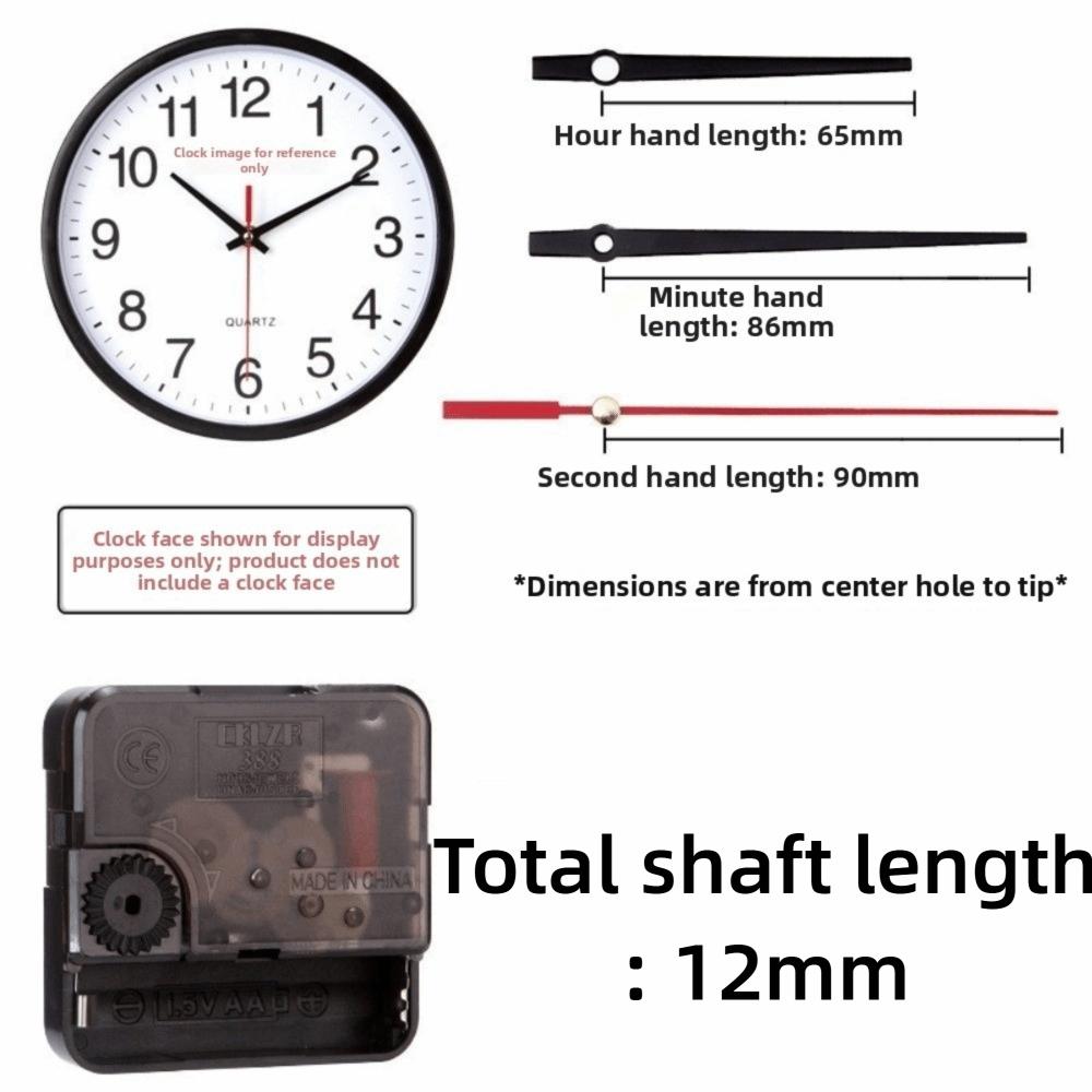 Silent Sweep Clock Mechanism Quartz Powered Clock Accessories New Clock Hands Set