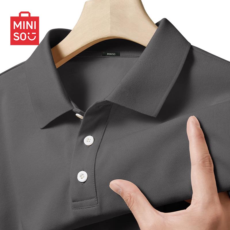 MINISO Мужская дышащая свободная футболка-поло
