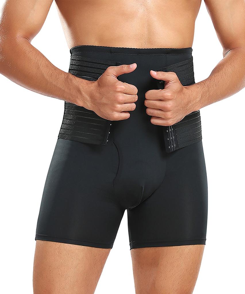 Мужские шорты для коррекции живота с высокой талией, утягивающее нижнее белье, трусы-боксеры, утягивающее нижнее белье, утягивающие трусы, утягивающее белье для бедер