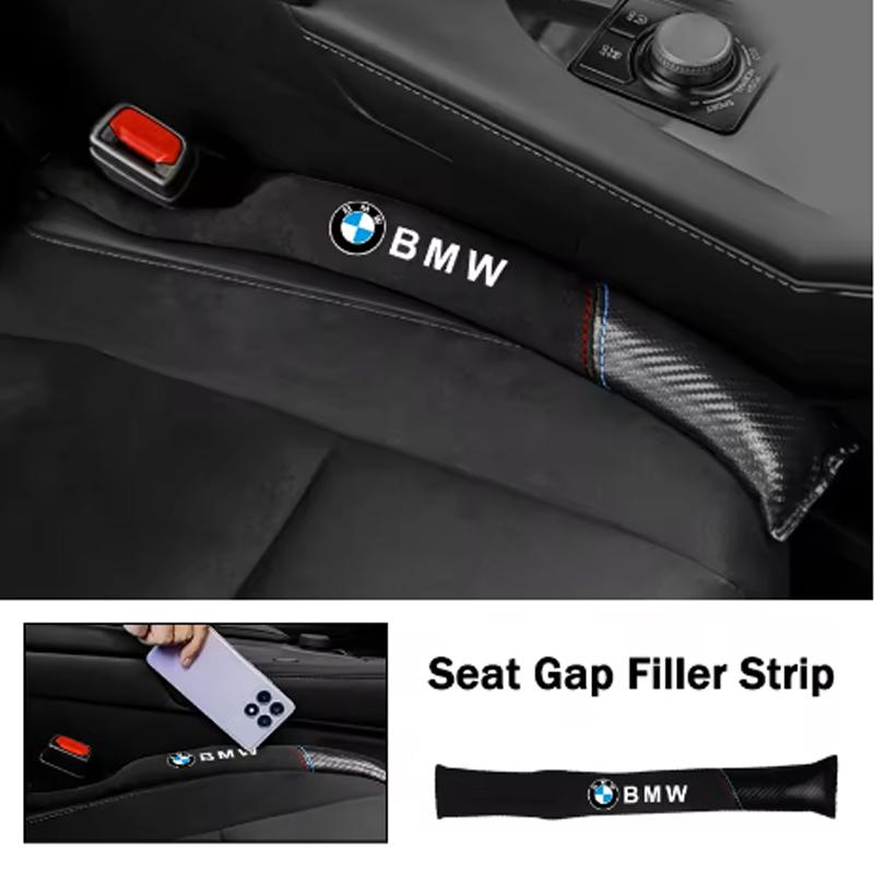 TLOO9 2pcs Carbon Fiber Car Interior Seat Gap Plug Filler Pad For BMW M X1 X3 X5 X6 X7 1 3 4 5 6 7 Series E36 E39 E46 E60 E90 F20 F40