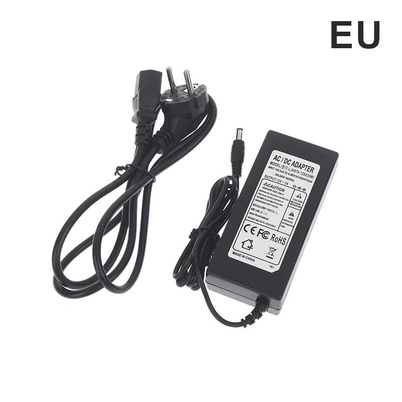 Household EU US Plug DC12V LED Power Supply 1A 2A 3A 4A 5A 6A 7A 8A Switch Transformer For WS2811 WS2815 LED Strip Light Adapter