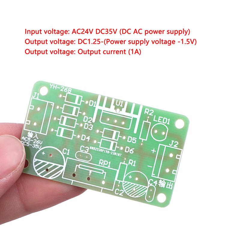 Lm317 Регулируемый комплект блока питания цепи постоянного тока DIY обучающие детали