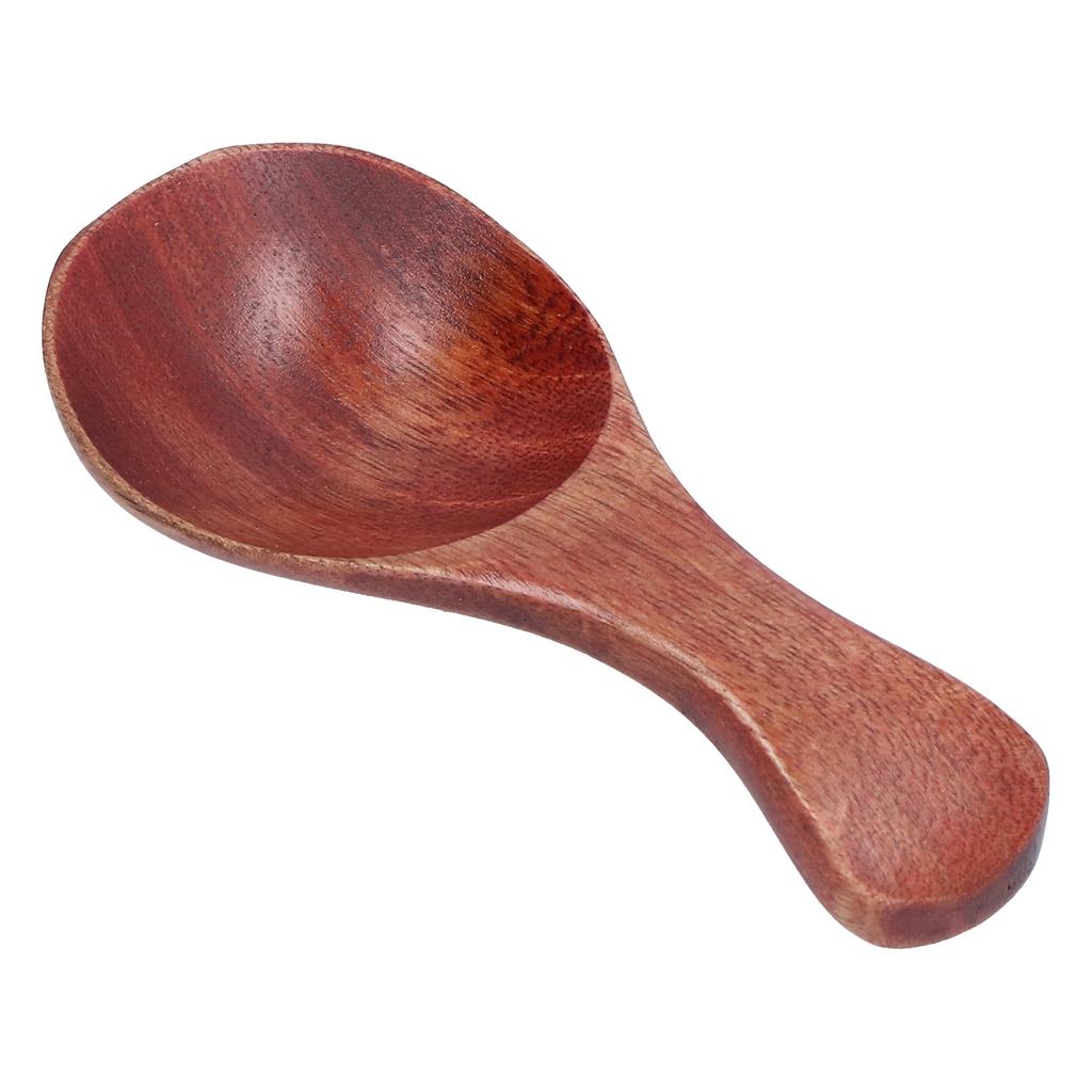 10pcs Poon Wooden Short Handle Wide Mouth Milk Powder Seasoning Spoon Kitchen Utensil