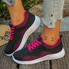 Fashion Women Sneakers 2025 New Walking Plus Size Shoes Woman Lace Up Round Toe Sneakers Women Fashion Lightweight Designer Shoes Women