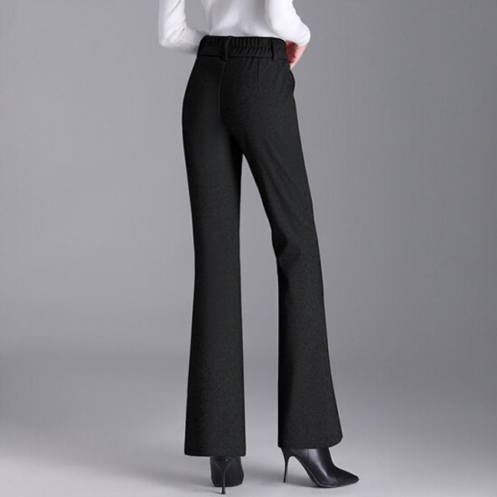 Morris Coming Home Women Warm Herringbone Slim Bootcut Pants M2410pt615d