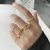 Retro Temperament Butterfly Love Ring 5-piece Ring Female Simple Fashion Ring Jewelry
