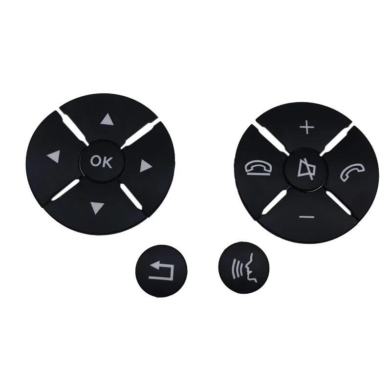 Car Interior Steering Wheel Button Switch Trim Cover Sticker For Mercedes Benz C E S Class W204 W212 W221 GLK X204 C200 C250