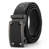 Матовый ремень с автоматической пряжкой, окантовка, верхний слой коровьей кожи, высококачественный, деловой, повседневный, мужской, модный