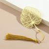 Sunflower Metal Hollow Book Mark Hollow Tassel Pagination Mark Creative Book Clip  School Supplies