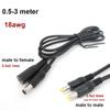 10x 0.5/1.5m/3m DC Male To Male Female Extension Connector Cable 18awg 2.1mmx5.5mm 5.5x2.5mm for 12V Power Adapter Cord Strip