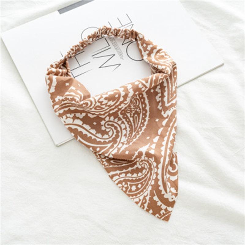 Chiffon Printing Flower Bandana Hair Scarf Headband for Women Vintage Long Ribbon Scrunchie Beach Bandanas Hair Accessories