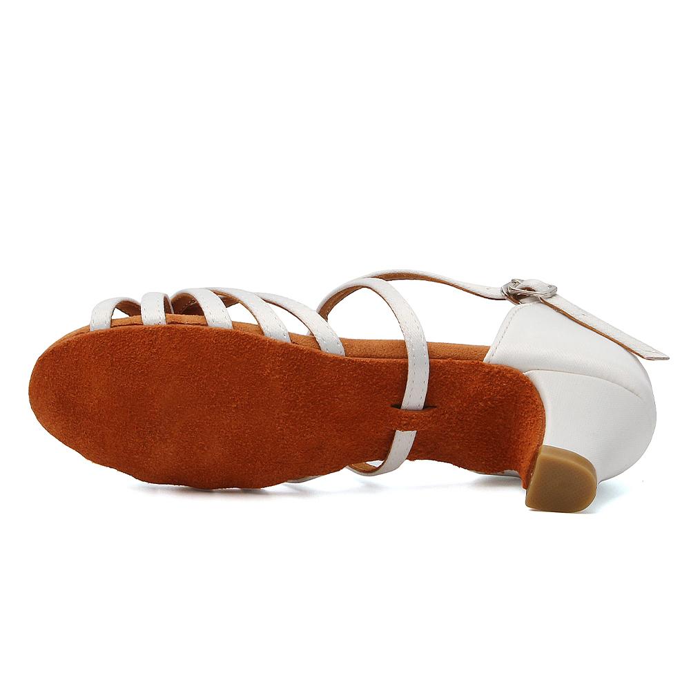 Женские, детские, латиноамериканские танцевальные туфли на низком каблуке, сальса, бальные туфли для танго, мягкая подошва, каблук 3,5 см