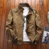Men's Jacket Spring and Autumn Cotton Casual Large Size Tooling Jacket Men's Stand-up Collar Top Tide