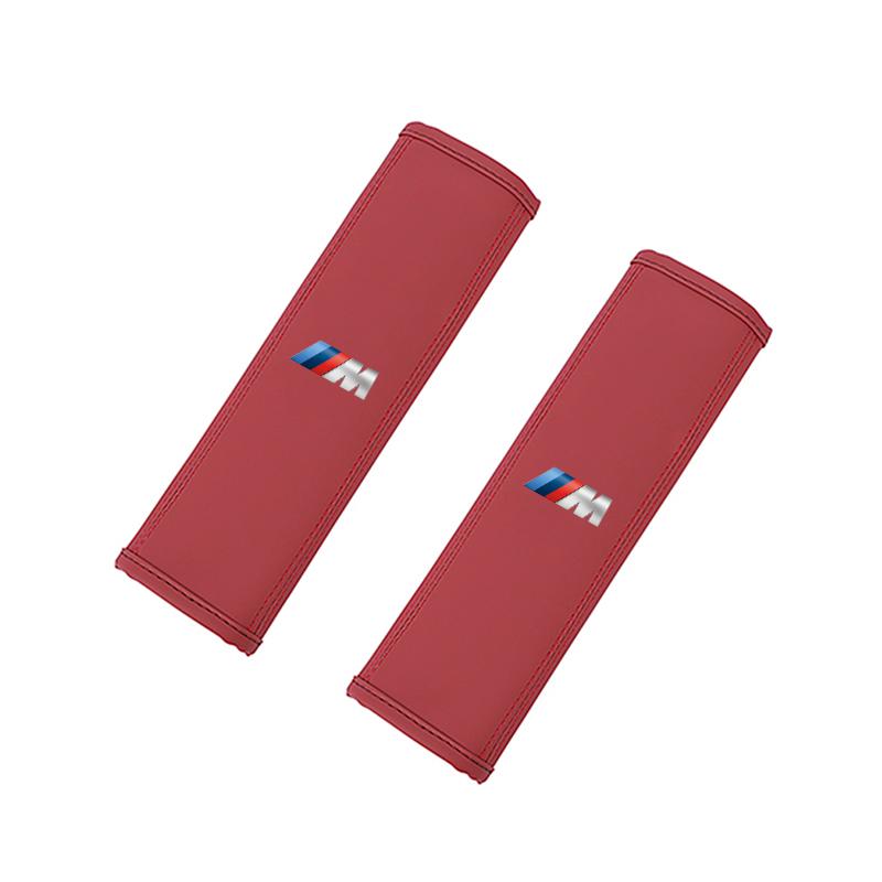 Car Seat Shoulder Belt Cover Protector Pad Accessories Sticker For BMW X1 X3 X4 X5 E46 E90 F20 E60 E39 F10 M1 M2 M3 M5 M6 E87 M KS6
