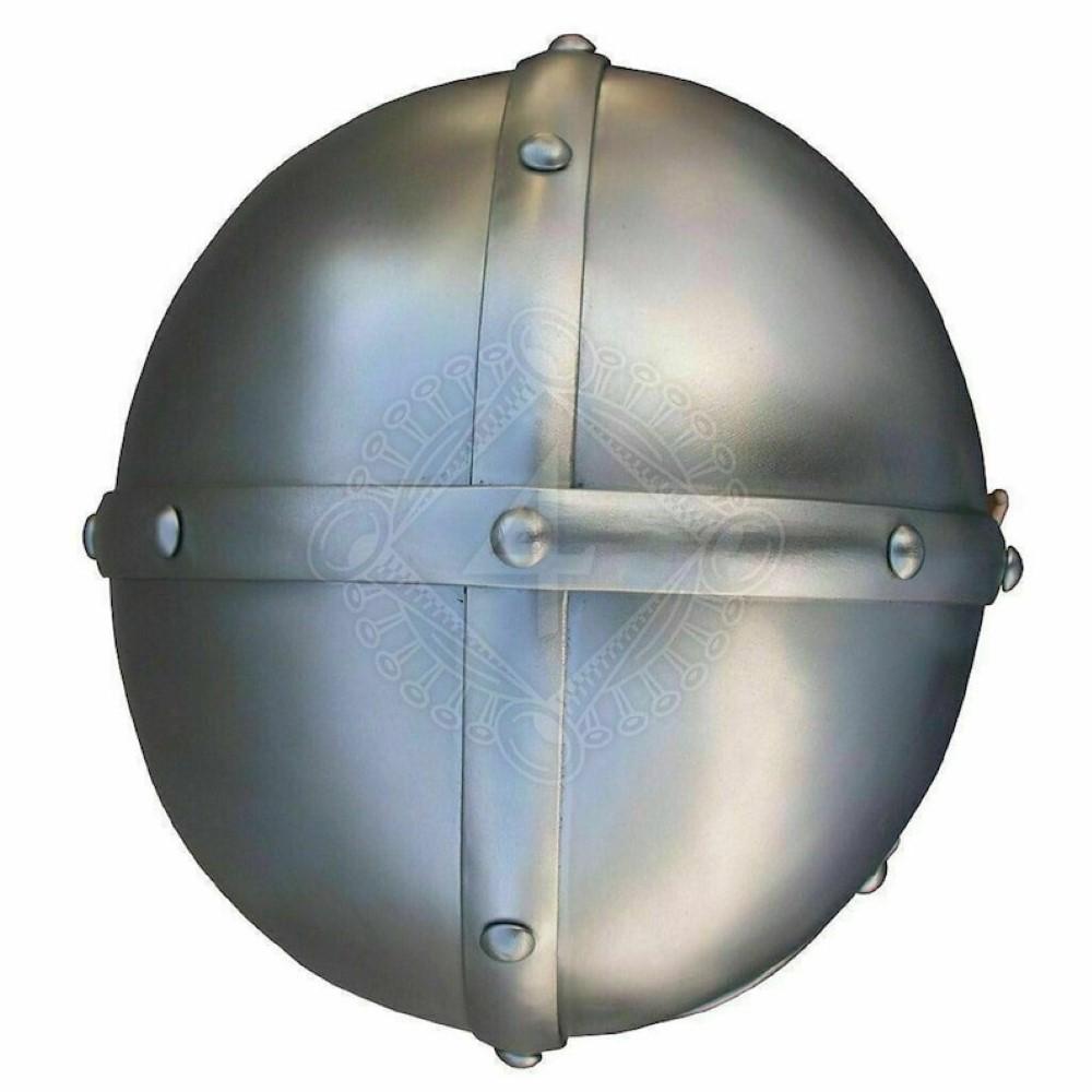Средневековый стальной нормандский шлем викинга, шлем-доспехи, ручная работа, сталь 18G.