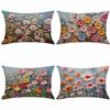 Новая декоративная наволочка 3D трехмерный эффект цветочная наволочка чехол на подушку для дивана цифровая печать
