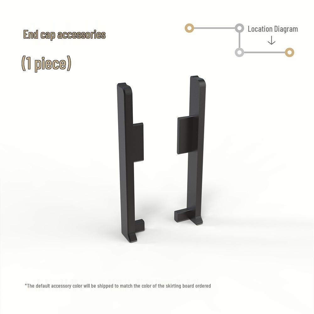 Ультратонкий алюминиевый плинтус Meitong со скрытым креплением