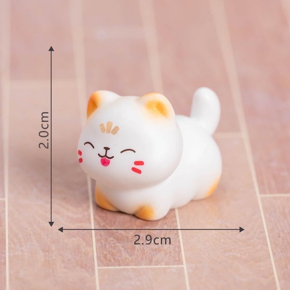 Mini Cat Desktop Decoration DIY Accessories Animal Figurine Cute Cat Ornaments  Home Decor