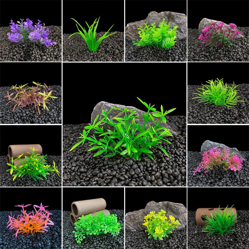Artificial Plants Fish Tank Decoration Aquarium Decorative Ornaments Simulation Water Weeds Leaves Grass Plant Accessories