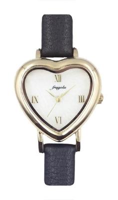 [Подписаться] Часы fragola Heart Case Наручные часы с ремешком N00124S-1 GDBK Женские Черные