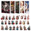 Cat Advent Calendar 24 Days Christmas Cat Countdown Calendar with 24 Pcs 2D Acrylic Cat Hanging Pendants for Cat Lovers