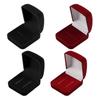 Velvet Ring Box Velvet Small Jewelry Display Box Engagement Wedding Jewelry Gift Box Brooch Organizer Easy To Carry
