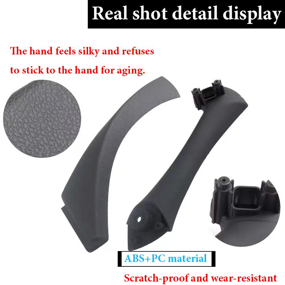 Black/Carbon/Beige/Gray For BMW 3 Series E90 E91 316 318 320 325 328 Inner Handle Interior Door Panel Pull Trim
