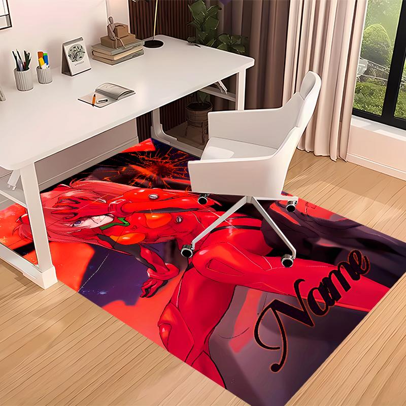 Custom personalization Asuka Langley Soryu Print Area Rug - Soft, Washable Non-Slip Indoor Mat,Living Room,Home&Office Decorative Rug