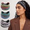 Широкие повязки на голову Boho, эластичный принтованный платок на голову, новая мягкая бандана для йоги