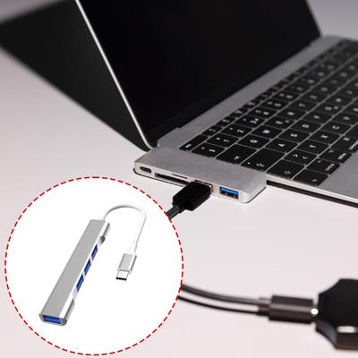 USB C/USB-хаб 4-портовый USB-разветвитель Расширенный адаптер 3xUSB2.0+1xUSB3.0 для ПК Клавиатур Ноутбука Мыши Компьютера