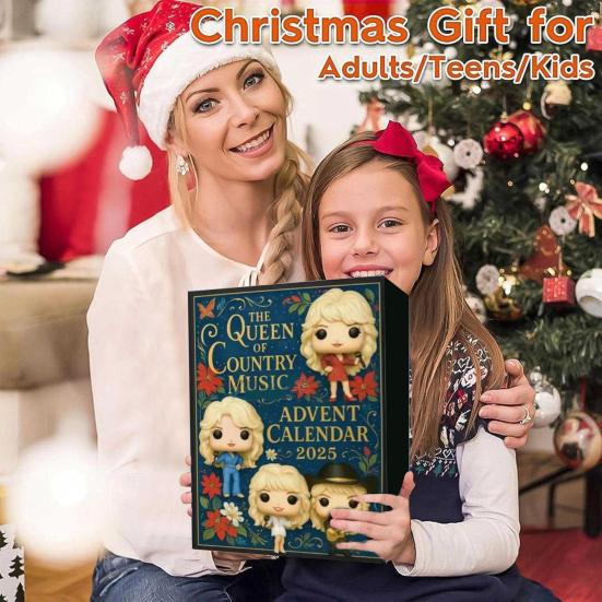 Christmas Advent Calendar Music Lover Countdown Calendar Music Themed Advent Calendar with 24 Hanging Ornaments for Christmas Tree Decoration