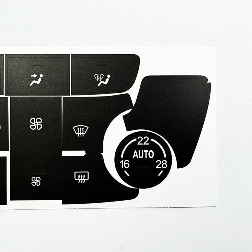 1 Set Car A/C Air Condition Climate Control Black Button Repair Decal Sticker Set For Buick For Verano For Encore