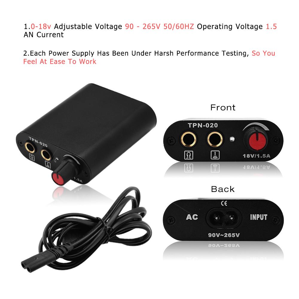 Комплект тату-машины Источник питания для татуировки Чернила для татуировки Игла для татуировки