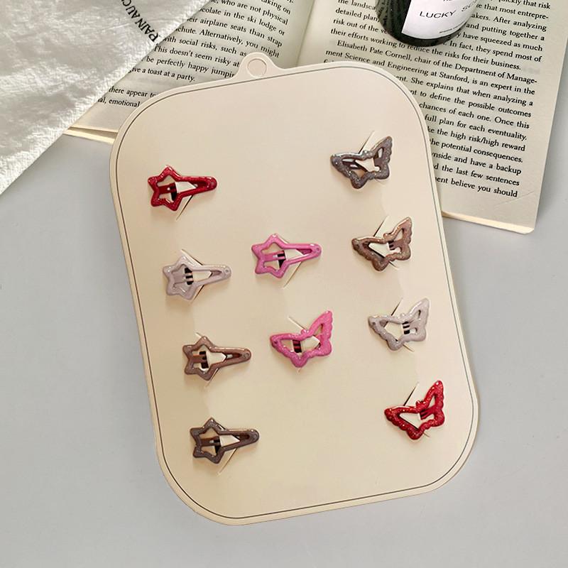 10pcs Children Hair Pin Dot Simple Colorful Hair Clips for Girls Princess Sweet Hair Clips Headwear Girls Kids Hair Accessories