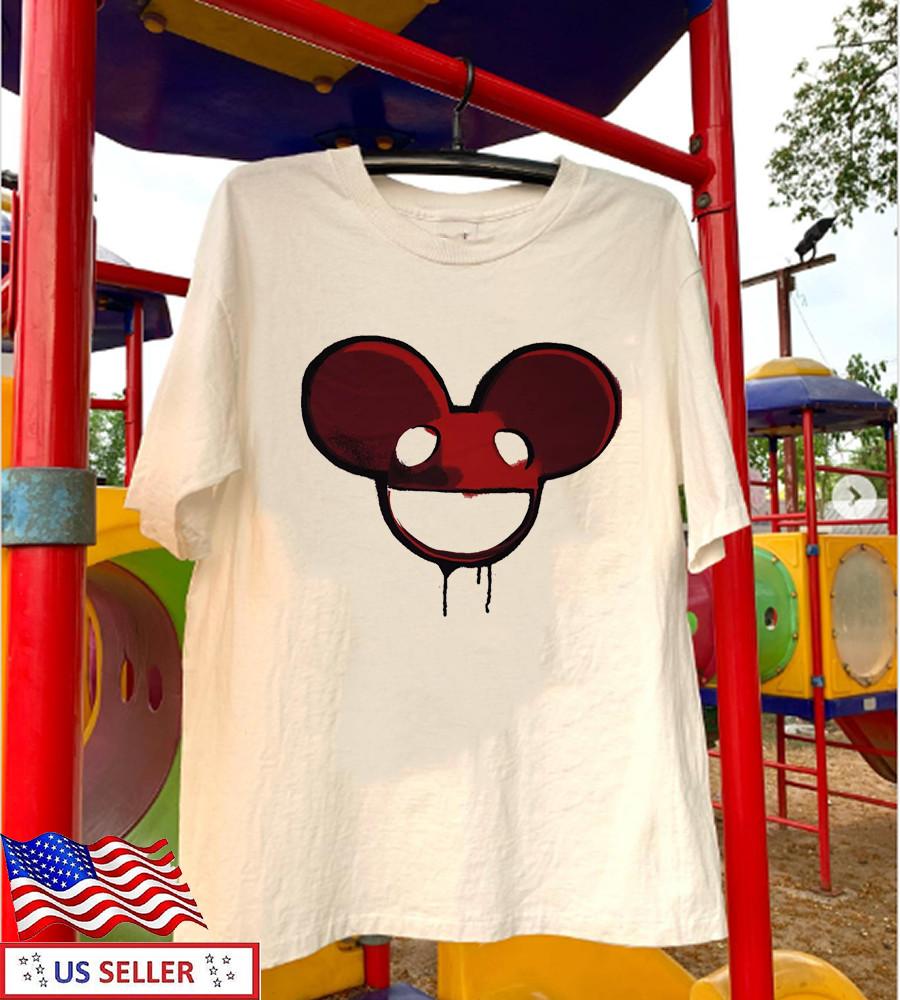 DEADMAU5 RED STENCIL Short Sleeve T Shirt Full Size S-5XL