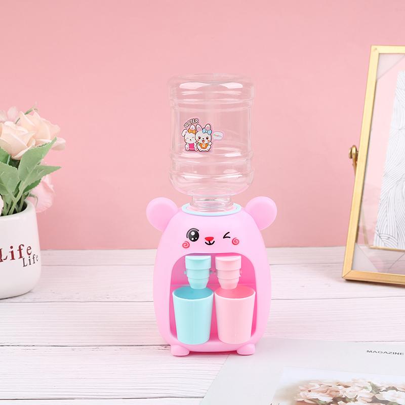1pc Mini Water Dispenser Drinking Fountain Kitchen Toy For Children Gift Children Cartoon Water Juice Milk Drinking Fountain Toy