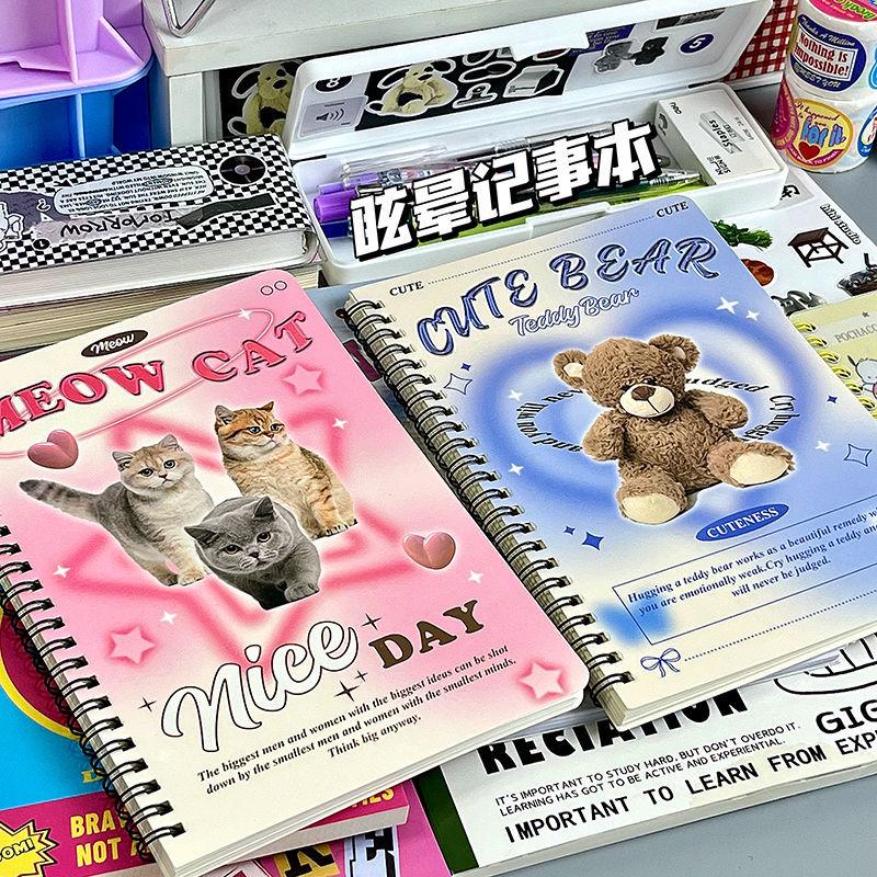 Блокнот на пружине в форме сердца, ручной работы - Дневник с разлиновкой