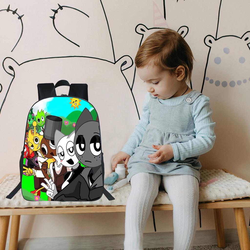 Large-capacity Backpack For Primary And Secondary School Students, Cartoon Shoulder Bag And Pencil Case For Children